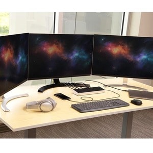 StarTech.com 4K USB-C Dock , Triple UHD 4K Monitor Docking Station, Mac & Windows, USB C to HDMI & DisplayPort, 60W Power 