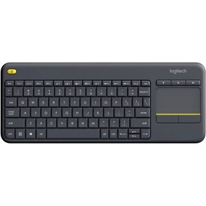 Logitech K400 Plus Keyboard - Wireless Connectivity - USB 2.0 Interface - TouchPad - Portuguese (Brazilian) - QWERTY Layou