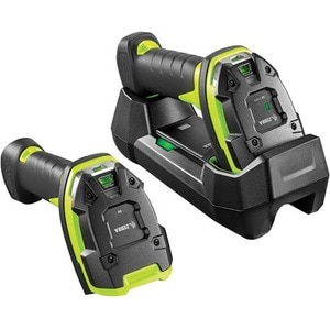 Zebra LI3608-SR Handheld Barcode Scanner - Cable Connectivity - Industrial Green, Black - 1D - Standard Range - Imager