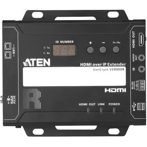 ATEN VE8900R HDMI over IP Receiver-TAA Compliant - 1 Remote User(s) - Full HD - 1920 x 1080 Maximum Video Resolution - 2 x