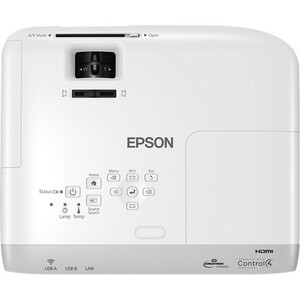 Epson EB-W39 LCD Projector - 16:10 - 1280 x 800 - Ceiling, Front - 6000 Hour Normal Mode - 12000 Hour Economy Mode - WXGA 