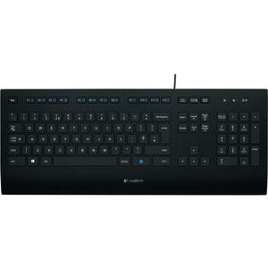 Logitech K280E Tastatur - Kabel Konnektivität - USB Schnittstelle - Deutsch - Schwarz - Gummikuppel Keyswitch - Windows, L