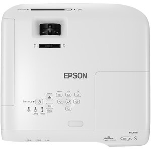 Epson EB-2142W LCD Projector - 16:10 - 1280 x 800 - Front, Ceiling - 6000 Hour Normal Mode - 12000 Hour Economy Mode - WXG