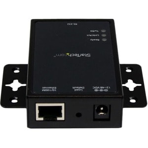 StarTech.com 1-Port Serial-to-IP Ethernet Device Server, RS232, DIN Rail / Surface Mount, Aluminum, TAA - Replaced by I13-