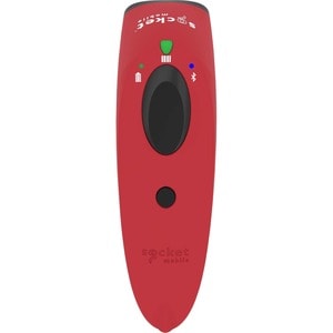 Socket Mobile SocketScan S700 Handheld Barcode Scanner - Wireless Connectivity - Red - 1D - Imager - Bluetooth