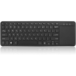 Adesso Wireless Keyboard with Built-in Touchpad - Wireless Connectivity - RF - 30 ft - 2.40 GHz - USB Interface - 78 Key(s