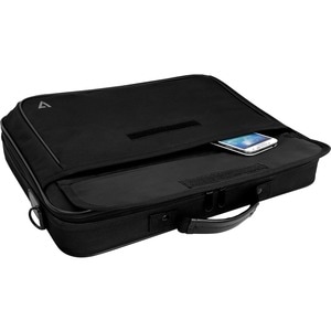 Maletín V7 Essential CCK16-BLK-3E (funda de transporte) para portátil hasta 16" (40,6cm) - Negro - 600D Poliéster, Poliést