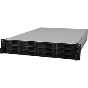 Synology RackStation RS3618XS 12 x Total Bays SAN/NAS Storage System - Intel Xeon D-1521 Quad-core (4 Core) 2.40 GHz - 8 G