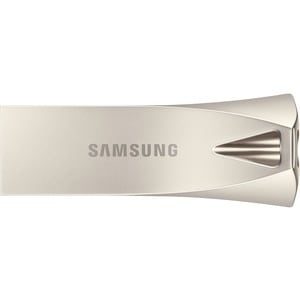 Samsung USB 3.1 Flash Drive BAR Plus 64GB Champagne Silver - 64 GB - USB 3.1 - Champagne Silver - 5 Year Warranty