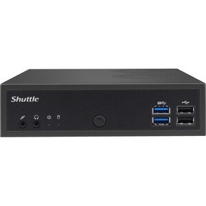Shuttle XPC slim DH02U5 Desktop Computer - Intel Core i5 7th Gen i5-7200U - 8 GB - 120 GB SSD - Slim PC - Black - Windows 