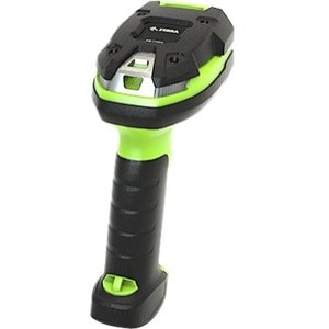 Zebra LI3678-ER Handheld Barcode Scanner Kit - Wireless Connectivity - Industrial Green - 1D - Extended Range - Imager - USB