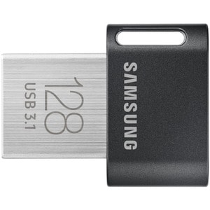 Samsung USB 3.1 Flash Drive FIT Plus 128GB - 128 GB - USB 3.1 Type A - Gunmetal Gray - 5 Year Warranty