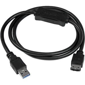 StarTech.com USB3S2ESATA3. Kabellänge: 0,9 m. Anschluss 1: USB A, Produktfarbe: Schwarz