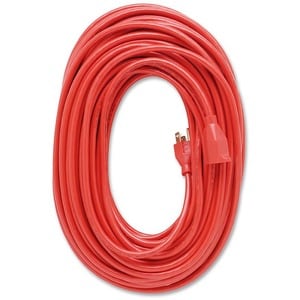 Heavy Duty Indoor/Outdoor 100' Extension Cord - 125 V AC / 13 A - Orange - 100 ft Cord Length - 1