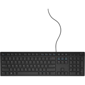 Dell KB216 Keyboard - Cable Connectivity - English - Black - Play, Pause, Volume Control Hot Key(s) - Desktop Computer