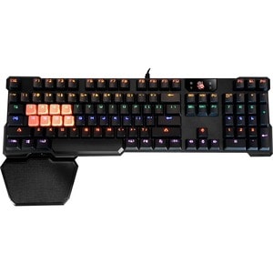 Bloody Gaming Optical Mechanical Gaming Keyboard, Backlit Adjustable - Cable Connectivity - USB Interface - Multimedia Hot