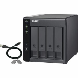 QNAP 4 Bay USB Type-C Direct Attached Storage with Hardware RAID - 4 x HDD Supported - 0 x HDD Installed - 4 x SSD Support