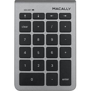 Macally 22 Key Bluetooth Numeric Keypad for Mac/PC - Wireless Connectivity - Bluetooth - 22 Key(s) - Computer - Mac OS, Wi