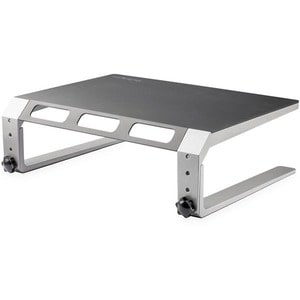 StarTech.com Monitor Riser Stand, For up to 32" (22lb/10kg) Monitor, Monitor Riser, Steel&Aluminum, Monitor Shelf w/ Three