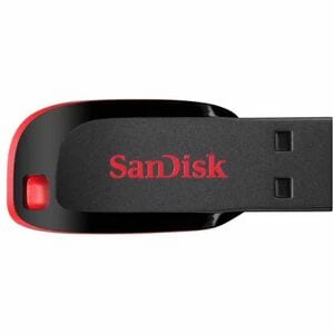 SanDisk Cruzer Blade 64 GB USB 2.0 Flash Drive - Black, Red - 128-bit AES - 5 Year Warranty