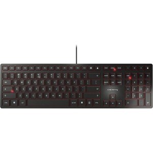 CHERRY KC 6000 SLIM Keyboard - Cable Connectivity - USB Interface - English (UK) - Black - SX Keyswitch - 105 Key(s) - Mul