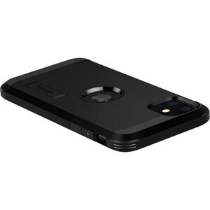 Spigen Tough Armor Case for Apple iPhone 11 Smartphone - Black - Impact Resistant, Shock Resistant, Shock Absorbing, Drop 