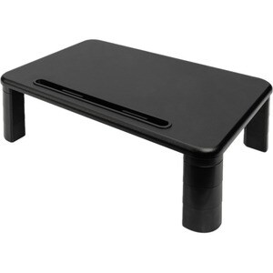 Digitus Height Adjustable Monitor Riser - 10 kg Load Capacity - 14.5 cm Height x 28 cm Width - Tabletop - Black - 1