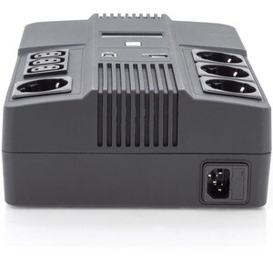 Digitus Line-interactive UPS - 800 VA/480 W - Tower/Wall Mountable - AVR - 8 Hour Recharge - 230 V AC Input - 3 x IEC 6032