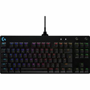 Logitech G PRO Gaming Keyboard - Cable Connectivity - Micro USB Interface - RGB LED - English (US) - Black - Mechanical Ke