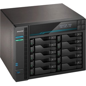 ASUSTOR Lockerstor 10 AS6510T SAN/NAS Storage System - Intel Atom C3538 Quad-core (4 Core) 2.10 GHz - 10 x HDD Supported -