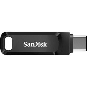 SanDisk Ultra Dual Drive Go 64 GB USB 3.1 Type C Flash Drive - Black - 150 MB/s Read Speed