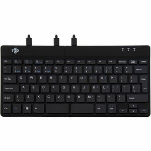 R-Go Split Break Keyboard - Cable Connectivity - USB Type C Interface - English (US) - QWERTY Layout - Black - Scissors Ke