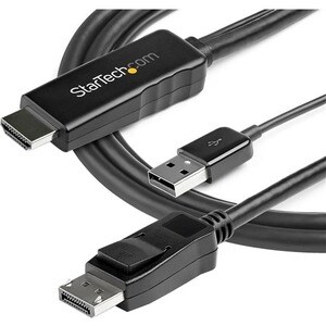 StarTech.com 3 m (9.8 ft.) HDMI to DisplayPort Cable - 4K 30Hz - USB-powered - Active HDMI to DisplayPort Cable (HD2DPMM10