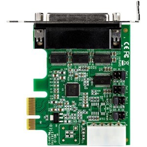 StarTech.com 4-Port PCI Express RS232 Serial Adapter Card - 16950 UART - Low Profile - PCI Express 1.1 x1 - 4 x DB-9 RS-23