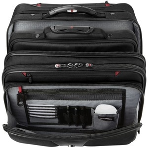 Wenger Patriot II Travel/Luggage Case (Roller) for 15.4" to 17" Notebook - Black - Polyester Body - Trolley Strap - 16.1" 