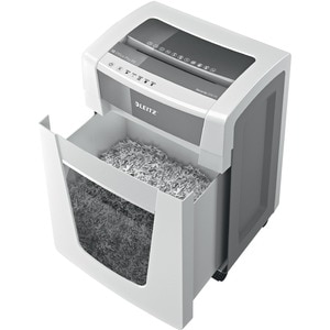 Leitz IQ Office Pro Paper Shredder - Continuous Shredder - Micro Cut - 17 Per Pass - for shredding Staples, Paper Clip - 2