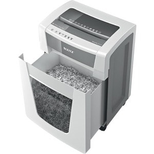 Leitz IQ Office Pro P6 Paper Shredder - Continuous Shredder - Cross Cut - 6 Per Pass - for shredding Paper - 1 mm x 5 mm S