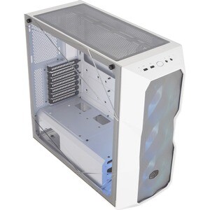 Cooler Master MasterBox MCB-D500D-WGNN-S01 Computer Case - Mid-tower - White - Mesh, Steel, Plastic, Tempered Glass - 4 x 