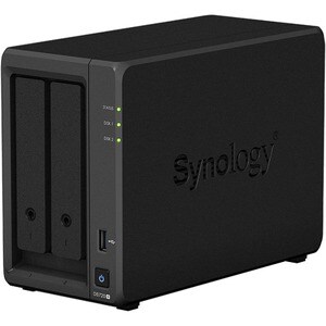 Synology DiskStation DS720+ 2 x Total Bays SAN/NAS Storage System - Intel Celeron Quad-core (4 Core) 2 GHz - 2 GB RAM - DD