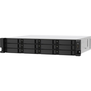 QNAP TS-1273AU-RP-8G SAN/NAS Storage System - AMD Ryzen V1500B Quad-core (4 Core) 2.20 GHz - 12 x HDD Supported - 0 x HDD 