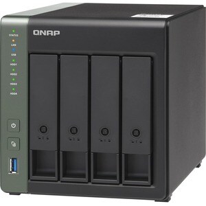 QNAP TS-431X3-4G 4 x Total Bays SAN/NAS Storage System - 512 MB Flash Memory Capacity Alpine AL-314 Quad-core (4 Core) 1.7