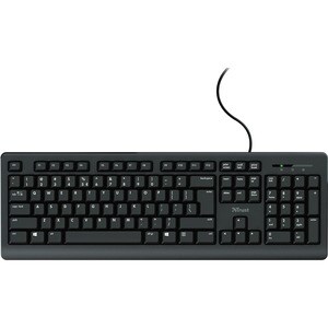 Trust Primo Keyboard - Cable Connectivity - USB 2.0 Type A Interface - English (UK) - QWERTY Layout - Membrane Keyswitch -