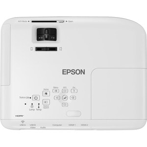 Epson EB-FH06 3LCD Projector - 16:9 - White - 1920 x 1080 - Front, Ceiling - 1080p - 6000 Hour Normal Mode - 12000 Hour Ec