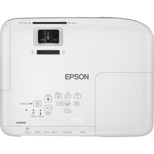 Epson EB-W51 3LCD Projector - 16:10 - White - 1280 x 800 - Front, Ceiling - 6000 Hour Normal Mode - 12000 Hour Economy Mod