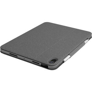 Logitech Folio Touch Keyboard/Cover Case (Folio) Apple, Logitech iPad Air (4th Generation) Tablet - Oxford Gray - Scuff Re