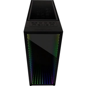 Game Factor CSG601 Gabinete para computadora gamer - ATX, Mini ITX, Micro ATX, EATX Placa base admitida - Vidrio templado,