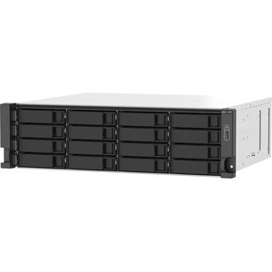 QNAP TS-1673AU-RP-16G 16 x Total de compartimentos Sistema de armazenamento SAN/NAS - 5 GB Flash Memory Capacity - AMD Ryz