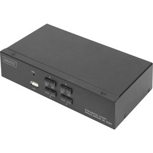 Assmann DS-12880 KVM-Switchbox - 4 Computer - 1 Lokaler Benutzer(n) - 3840 x 2160 - 7 x USB - 5 x HDMI - Desktop