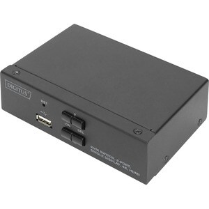 Digitus DS-12870 KVM-Switchbox - 2 Computer - 1 Lokaler Benutzer(n) - 3840 x 2160 - 5 x USB - 3 x HDMI - Desktop