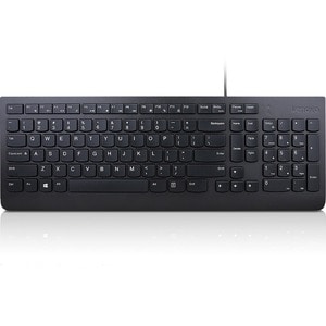 Lenovo Essential Keyboard - Cable Connectivity - USB Interface - Spanish - QWERTY Layout - Black - Membrane Keyswitch - Wi